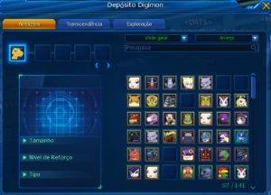 Conta com OMM LA-Omega boa - Digimon Masters Online DMO