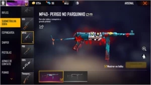 Continha Free Fire full skins