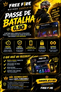 Método 100% fucional de passe booyah por 90 centavos - Free Fire