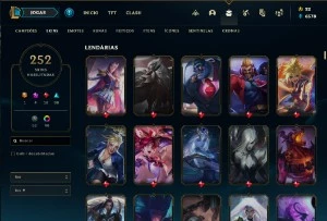 Vendo essa conta com 252 Skins - League of Legends: Wild Rift LOL WR