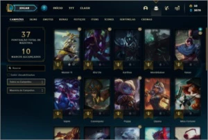 Conta ouro 4 com 2 skins e 26 champs - League of Legends LOL