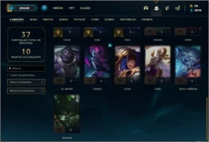 Conta ouro 4 com 2 skins e 26 champs - League of Legends LOL