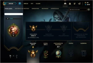 Conta ouro 4 com 2 skins e 26 champs - League of Legends LOL