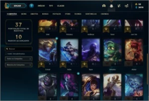Conta ouro 4 com 2 skins e 26 champs - League of Legends LOL