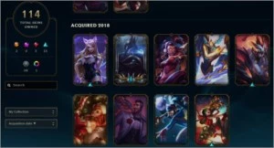 Conta LoL Platina 2 114 skins 3 vitoriosas - League of Legends