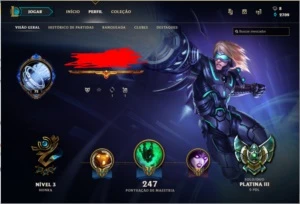 Conta League of Legends Platina 2 LOL