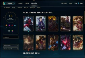 Conta League of Legends Platina 2 LOL