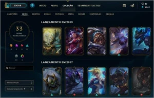 Conta de GOLD - muitas skins raras - League of Legends LOL
