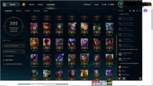 Conta Ex platina MMR alto, borda platina, 70 skins+ - League of Legends LOL