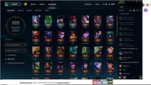 Conta Ex platina MMR alto, borda platina, 70 skins+ - League of Legends LOL