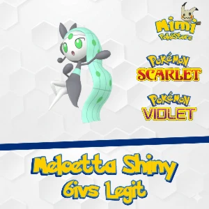Meloetta Shiny 6IVs LEGÍTIMA - Pokemon Scarlet & Violet - Outros