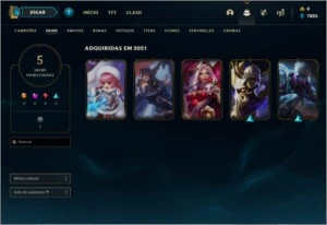 Vendo conta MESTRE MELHORES skins - League of Legends LOL
