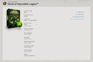 Vendo conta de World of Warcraft LEGION - Blizzard
