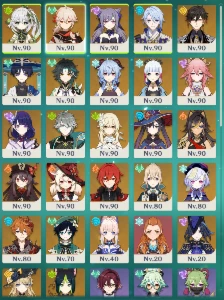 67 Personagens Genshin Impact - 38 Personagens Honkai