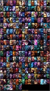 Conta de lol, Diamond 2, full champions, 247 skins