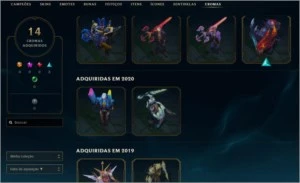 CONTA ALL CHAMPIONS, UNRANKED, 189 SKINS - League of Legends LOL