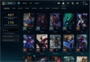 CONTA ALL CHAMPIONS, UNRANKED, 189 SKINS - League of Legends LOL