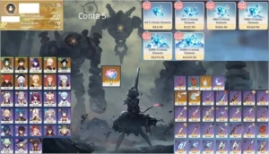 ar 53 xiao zhong baal kazuha vent diluc qiqi arco de amos - Genshin Impact