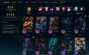 Conta League Of Legends - Nível 707, 913 Skins LOL