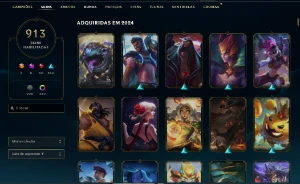 Conta League Of Legends - Nível 707, 913 Skins LOL