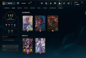 Conta league of Legends +100 skins LOL