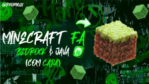 Contas de Minecraft FA | Bedrock & Java Edition | Com capas