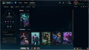CONTA LEVEL 34, OURO 5, 49 CHAMPS - League of Legends LOL