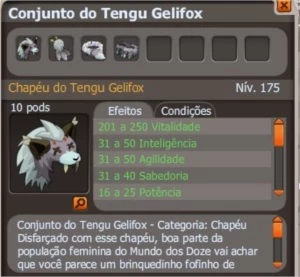 Conjunto Tengu Dofus (HELIOBOROS)