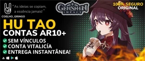 ✨ GENSHIN IMPACT CONTA COM HU TAO 5⭐ AR 10 ✨