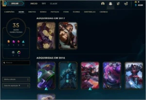 Conta League of Legends platina 4 LOL