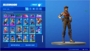 VENDO CONTA DE FORTNITE SUPER RARA COM RENEGADA RAIDER
