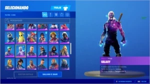 VENDO CONTA DE FORTNITE SUPER RARA COM RENEGADA RAIDER