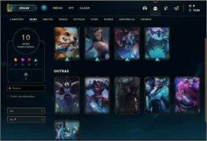 Conta bronze  3 com 10 skins e 27 champs - League of Legends LOL