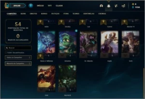 Conta bronze  3 com 10 skins e 27 champs - League of Legends LOL