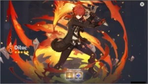 Conta Genshin Impact AR10 Traveler Male: Diluc 2x...