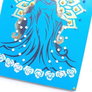 Quadro Mandala Iemanjá G - Artesanato e Personalizados