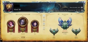 Conta Diamante V + Todos os campeões + Skins - League of Legends LOL