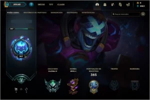 Conta League of Legends PLATINA V LOL