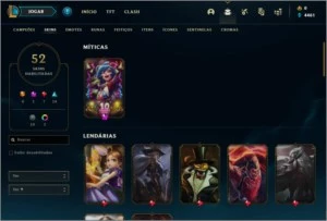Conta League of Legends PLATINA V LOL