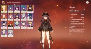 CONTA GENSHIN AR41 HUTAO,DILUC E ALGUNS PERSONAGENS T4 - Genshin Impact