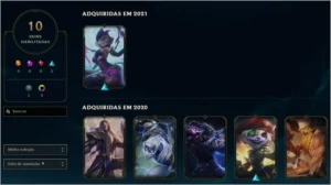CONTA LEAGUE OF LEGENDS (ELO PLAT, 10 SKINS, 40 CHAMPS) LOL