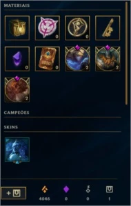 CONTA LEAGUE OF LEGENDS (ELO PLAT, 10 SKINS, 40 CHAMPS) LOL