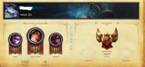 vendo conta, gold 5 - algumas skins raras - - League of Legends LOL