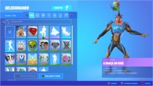 Vendo conta fortnite levei 106 1,100 v-bucks