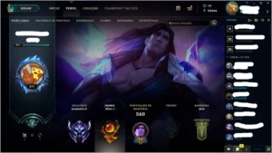 DIAMANTE 4, TODOS CAMPEÕES, 343 SKINS - League of Legends LOL