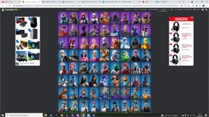 conta de fortnite muito dinheiro gasto 268 skins