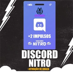 (PROMO) Discord Nitro Gaming 1 Mês + 2 Impulsos - Premium