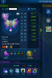 Conta forte com potencial LA-Omega - Digimon Masters Online DMO