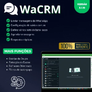 WaCRM 2025 – Gerenciador Avançado de Contas Wh4tsApp