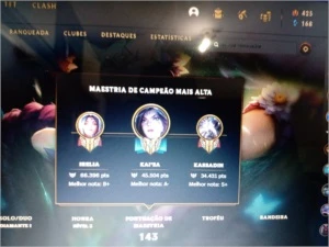 CONTA LOL DIAMANTE 1 SOLO/DUO - League of Legends
